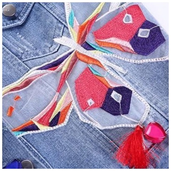 🆕 The ATANASIA Butterfly Denim Jacket - Picture 4 of 6